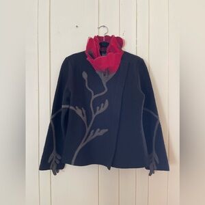 Size Small CoVelo wool zip-up sweater